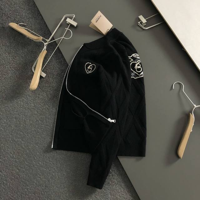 Bbr* Slightly Wide Fit M-Xxxl 2025 Autumn/Winter Trendy Wool Knit Cardigan. Feat