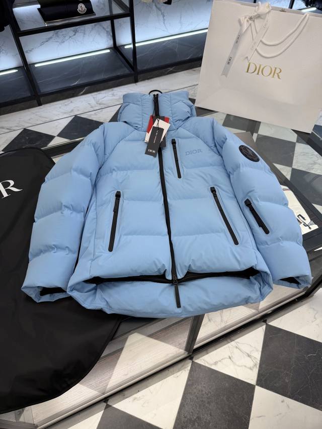 Dior x Descente Limited Edition Ski Series Solid Color Hooded Logo Label Waterpr
