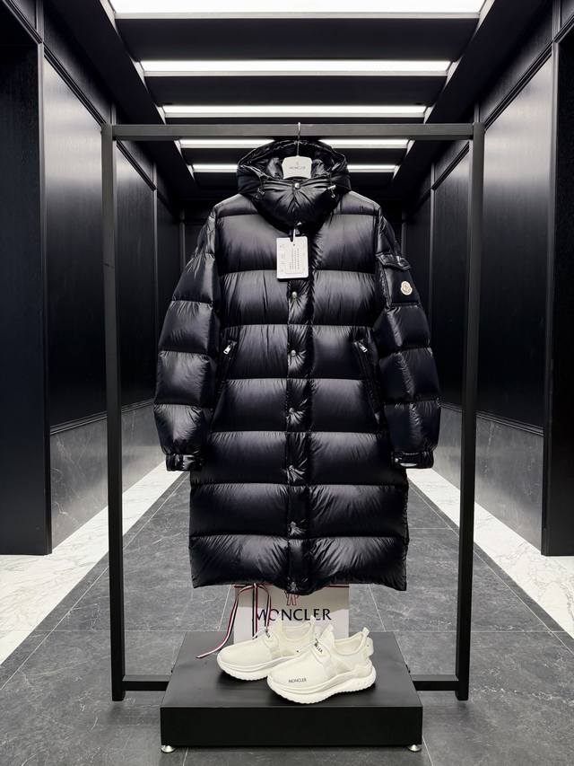 Premium Moncler Hanoverian Long Down Jacket with Glossy Finish. 2025 Latest Pre