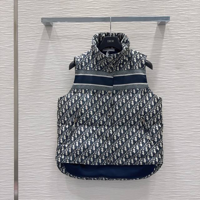 Christian Dio* 2025 Fall/Winter New Down Vest, Dioralps Limited Edition. Classic