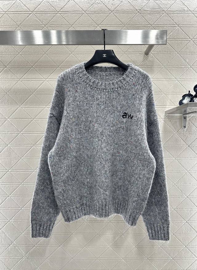 Alexander Wan*2025 New Arrival Embroidered Knit Pullover Sweater Made with custo