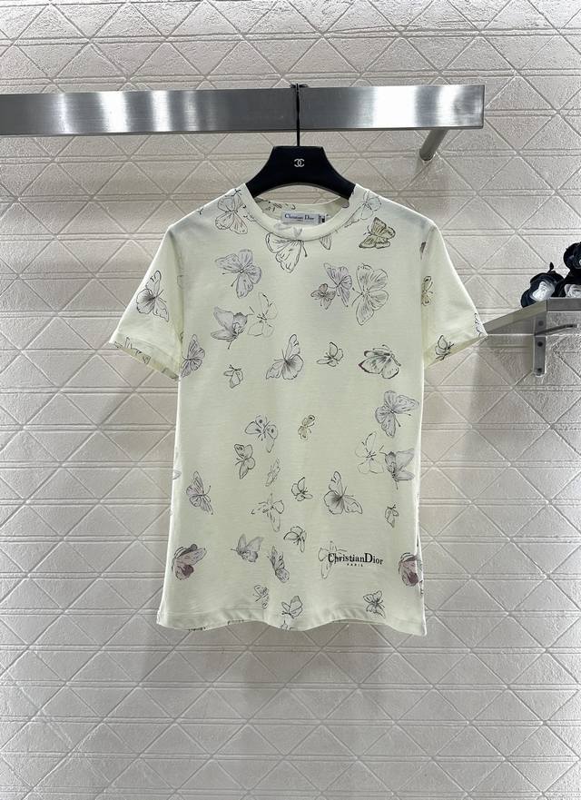 Dio*2025 New Arrival Crew Neck Printed T-Shirt. Made of custom Yb twill cotton,