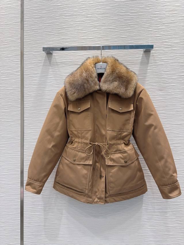 Moncle*2025Fw New down jacket with detachable fur collar. Excellent overall warm