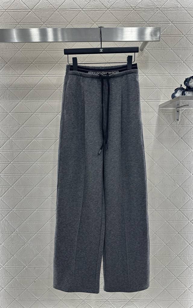 Alexander Wan*2025 New Arrival Ribbed Wide-Leg Trousers Custom Yb imported wool