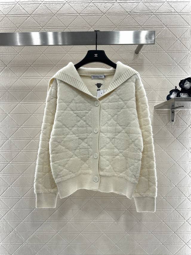 Dio*2025 New Arrival Cannage Pattern Shawl Knit Cardigan Custom Yb cashmere and