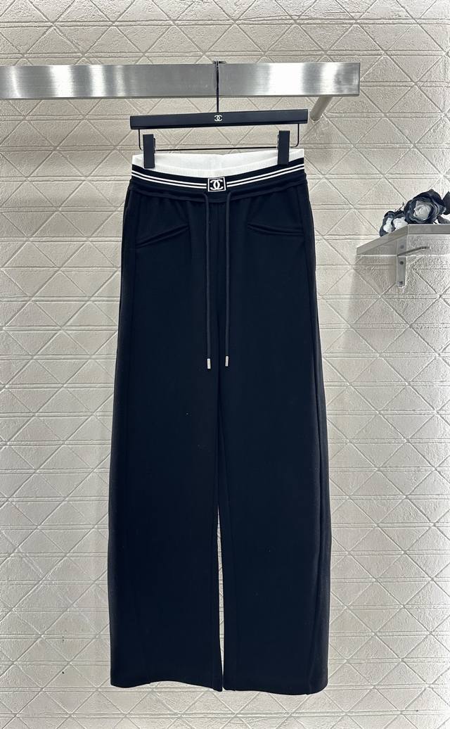 Chane*2025 New Arrival High-Waisted Drawstring Wide-Leg Pants Custom Yb imported