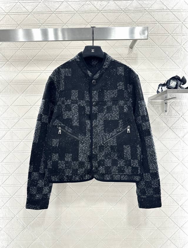 Louis Vuitto*2025 New Arrival Check Jacquard Jacket Custom-made imported jacquar