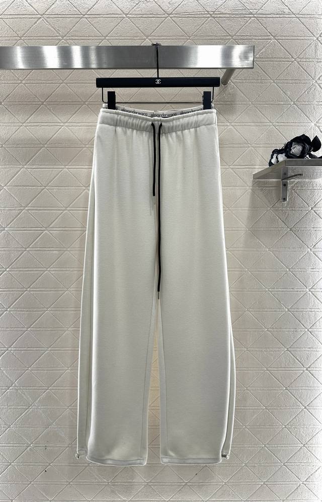 Alexander Wan*2025 New Arrival Ribbed Wide-Leg Trousers Custom Yb imported rayon