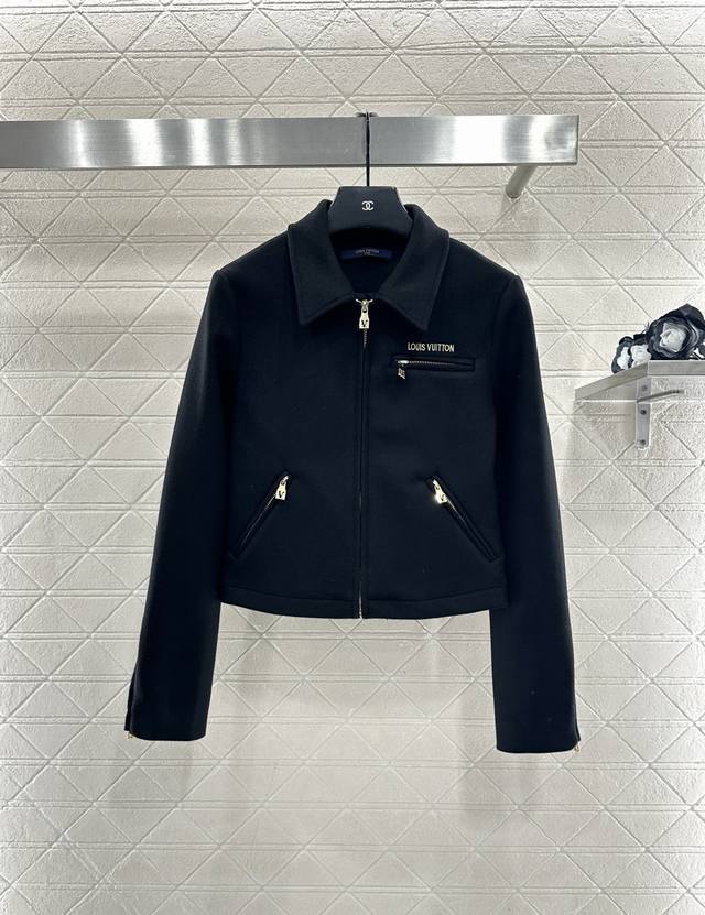 Louis Vuitto*2025 New Arrival Wool Collar Jacket Custom Yb imported wool materia