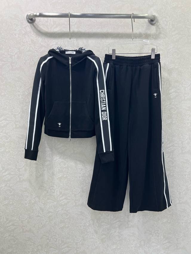 Dio*25 New Set: Hooded Jacket and Wide-Leg Pants Combination Custom Yb Imported