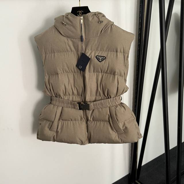 Style No. 20255630 prad* New Logo Triangle Safety Buckle Waist Belt Sleeveless