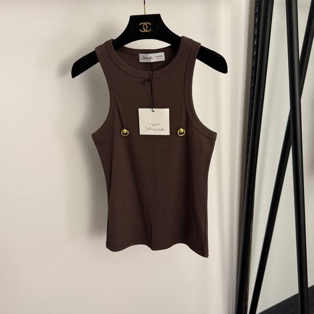 Style No. 20257102 Schiaparelli* New Rhinestone Gold Button Metal Decoration Sl