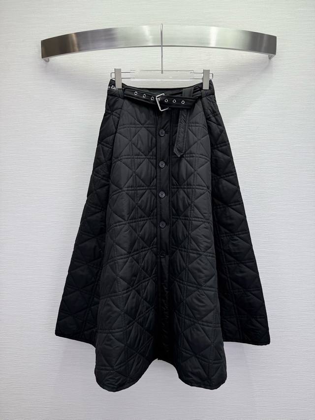 Dio* 25Ss Autumn/Winter New Style Large Swing Cotton-padded Jacket Skirt with Ra