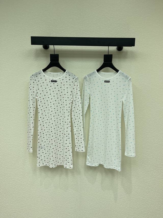 Miumi*26 Early Spring New Floral Long-Sleeved Dress This floral top is absolutel