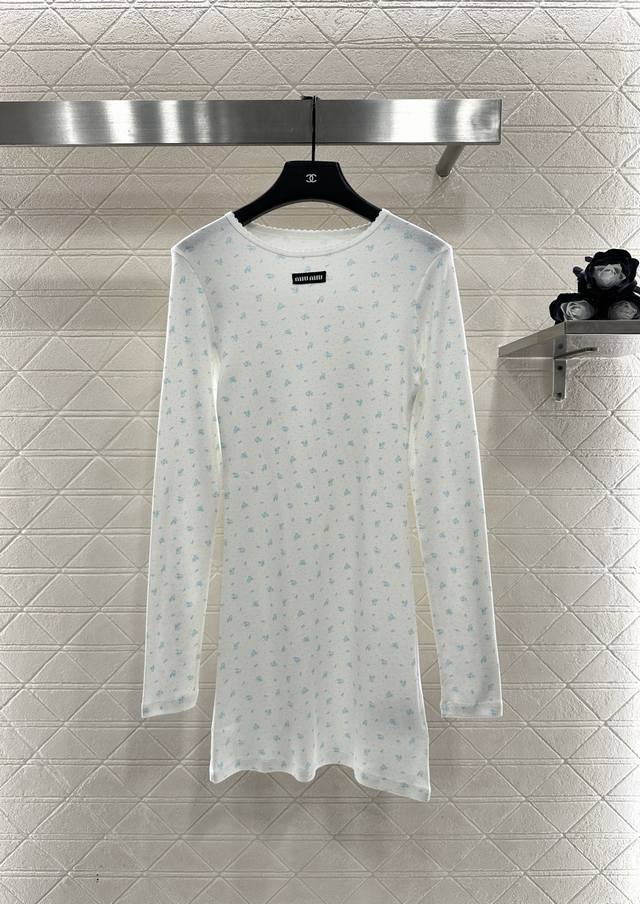 Miuni*2025 New Arrival Slim Fit Round Neck Floral Dress Custom Yb twill cotton,