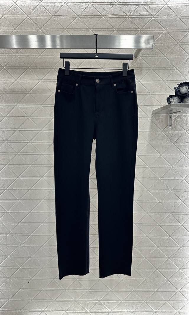 The Row*2025 New Arrival Retro Frayed Pencil Jeans Custom Yb twill cotton denim,