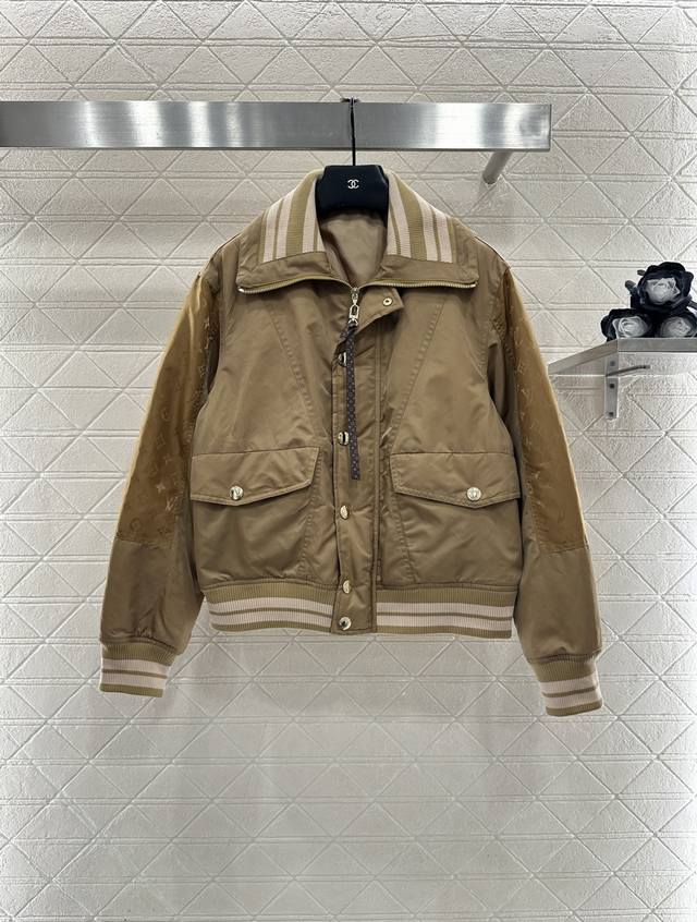 Louis Vuitto*2025 New Arrival Stand Collar Cotton Jacket Custom Yb imported wate