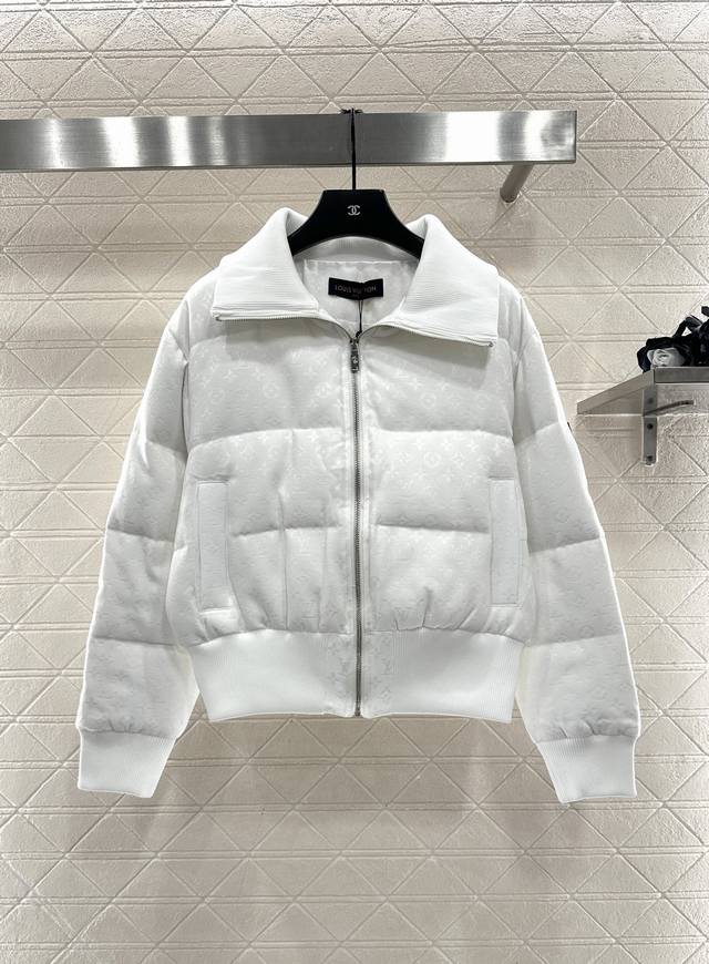 Louis Vuitto*2025 New Arrival Lapel Jacket Style Jacquard Down Jacket Custom Yb