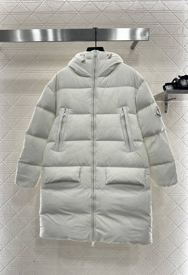 Moncle*2025 New Arrival Hooded Long Down Jacket Custom Yb windproof and waterpro