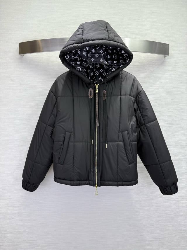 Louis Vuitto* 25Ss Autumn/Winter New Hooded Cotton Jacket with Monogram Print Li
