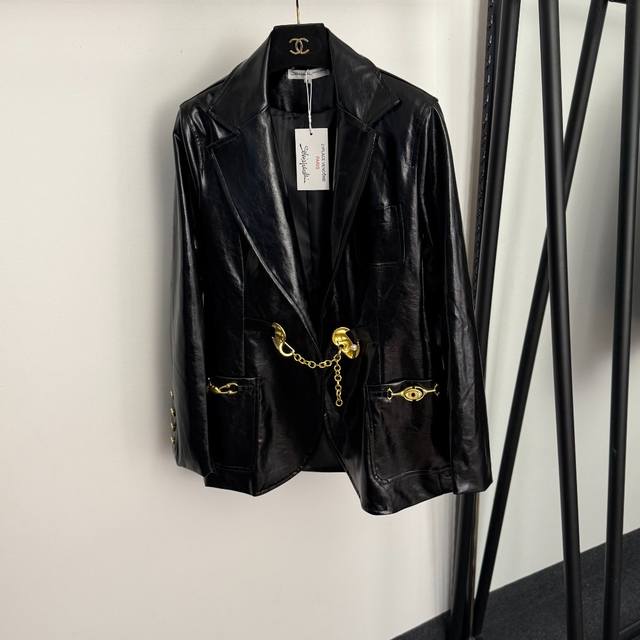 Style No. 20256628 Schiaparelli *New Metal Ear Chain Buckle Eye Lip Chain Doubl