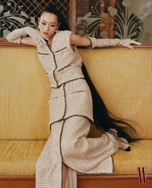 Vest Skirt Long Skirt Chan*L 25K High-End Handcrafted Series Tweed Layered Set