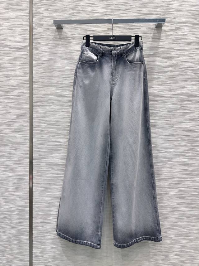 Christian Dio* 2025Fw New Denim~ Super trendy new denim jeans with a unique ferm