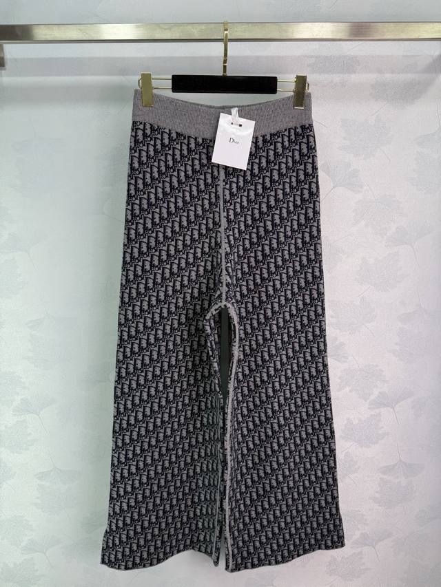 Dio* 2025 Early Autumn New Reversible Jacquard Knit Pants! Limited New Color, Cu