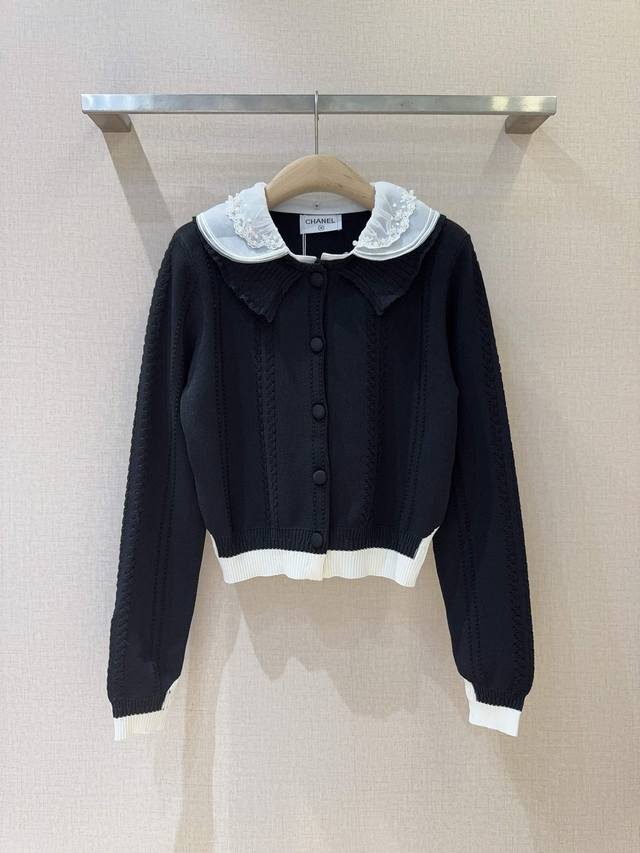 Cha*N*E*L New Arrival Recommendation~ This Chanel knit cardigan is made from a c