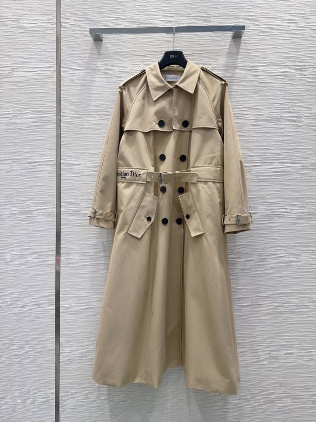 Christian Dio* 2025Fw New Trench Coat - Classic British Style Design, sophistica