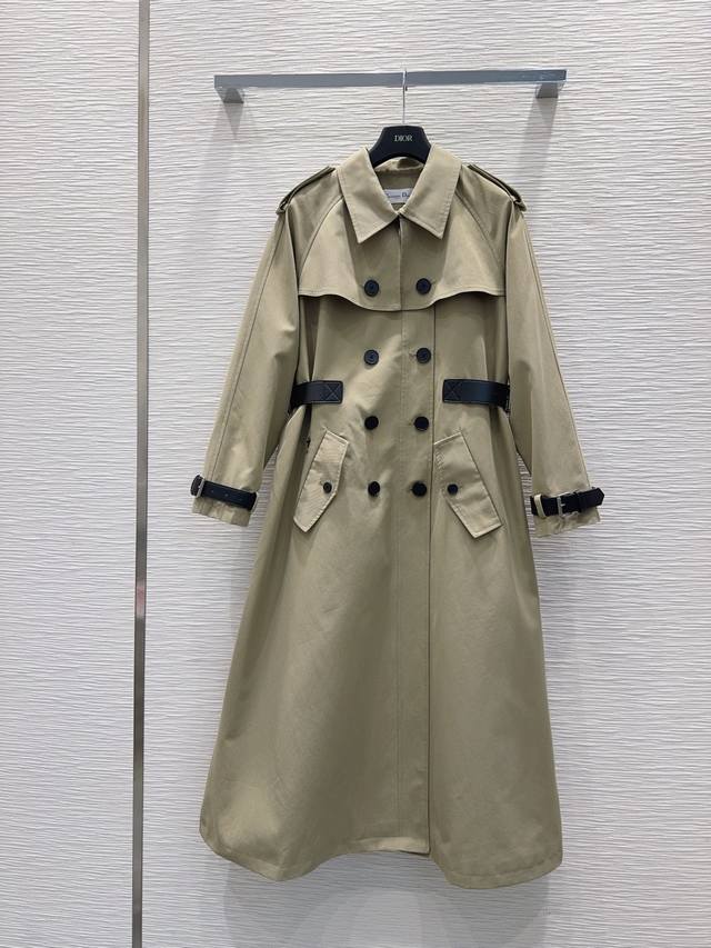 Christian Dio* 2025Fw New Trench Coat - Classic British Style Design, sophistica