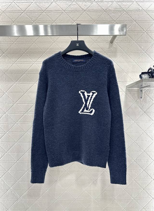 Louis Vuitto*2025 New Arrival Jacquard Knit Pullover Sweater Made with custom Yb