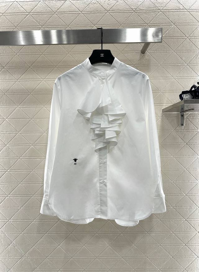 Dio*2025 New Arrival Stacked Cake Collar Shirt Custom Yb twill cotton fabric, te