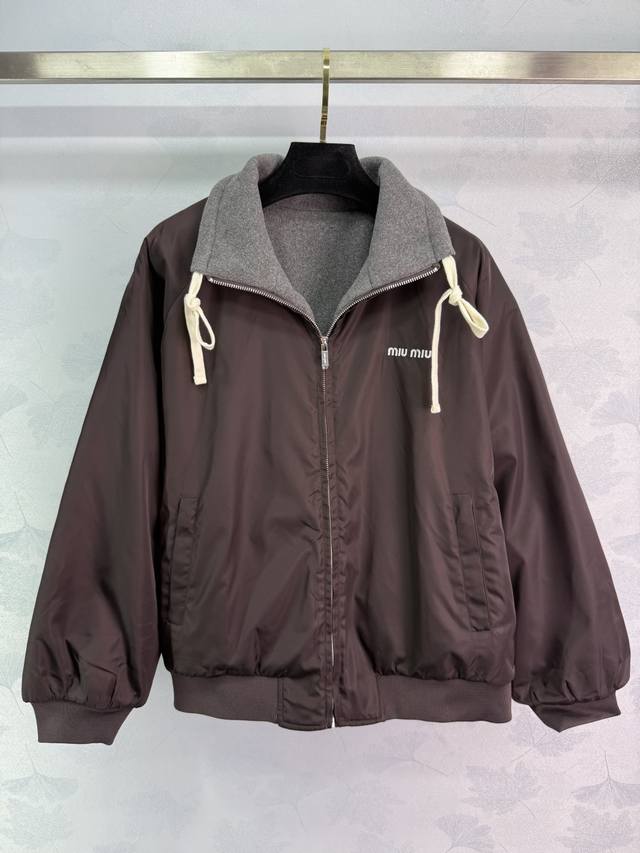 Miu* style girly Grey-inspired outfit! A chic, intellectual double-sided jacket!