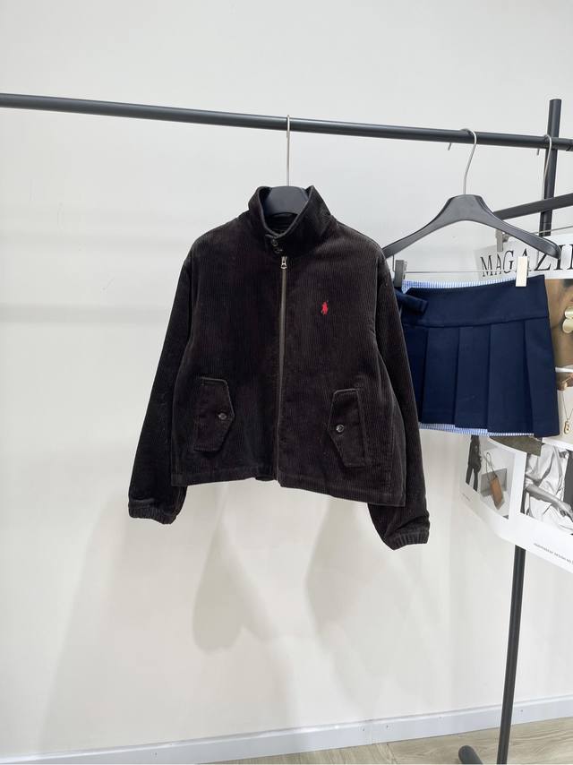 Ralph Lauren Corduroy Zip-Up Jacket (Dark Brown) Fabric: Corduroy Color: Dark B