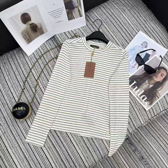 Highly recommend the 2025 Early Autumn Collection LP New Striped Long-Sleeve Cr