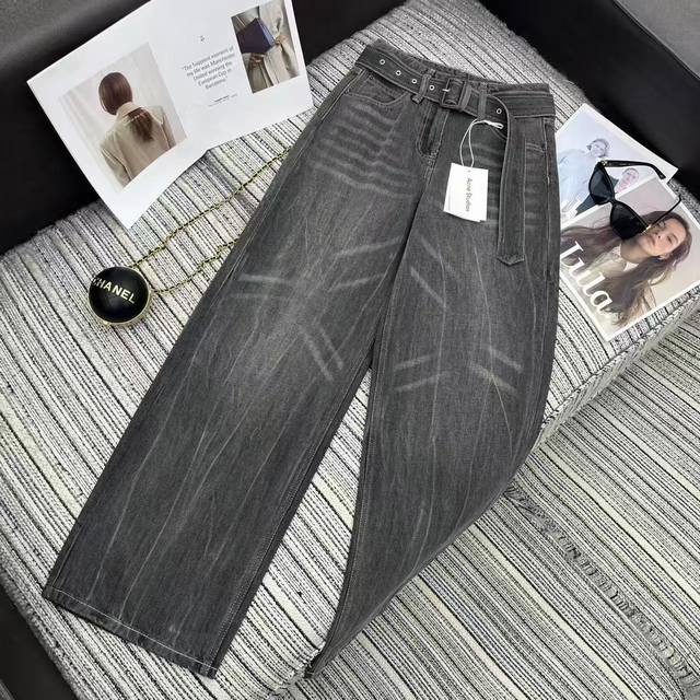 Highly recommend the 2025 early autumn collection Acn* new denim wide-leg pants