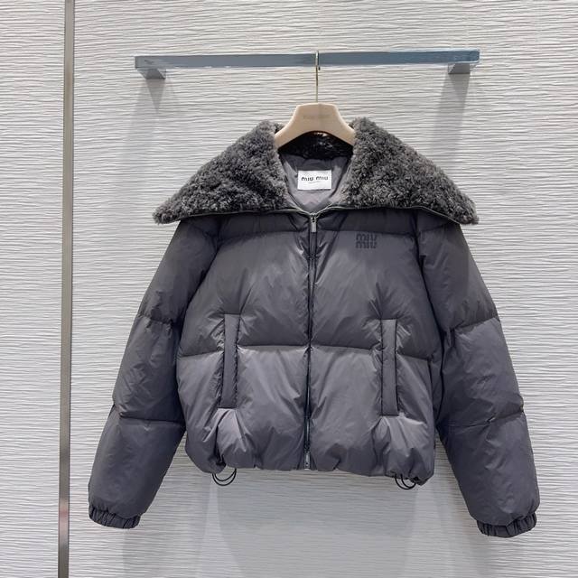 Miu Mi* 2025Fw New Down Jacket, 90% White Duck Down, Excellent Warmth, Regular S