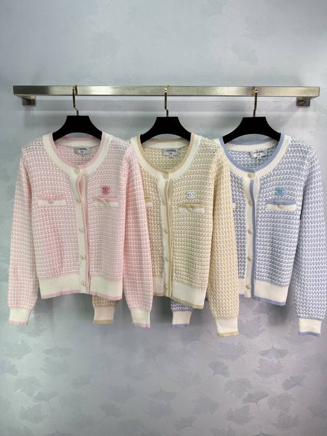 Ch*25 Autumn/Winter New Knitted Cardigan, Blended Wool Fabric, Soft and Comforta