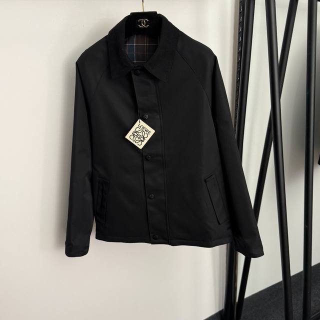 Style No. 20256973 Loew* New Style Long-Sleeved Trench Coat with Logo Leather L