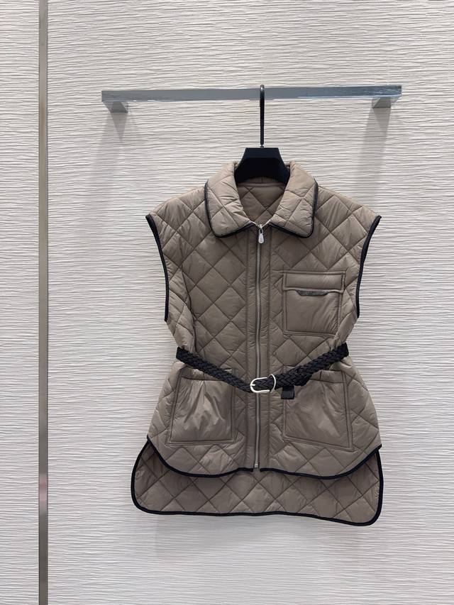 Brunello Cucine*Lli 2025Fw New quilted vest jacket. Excellent overall warmth, ca