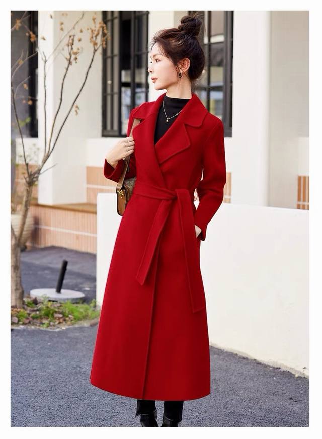 Super popular item, always in stock, double-sided cashmere coat, super stylish