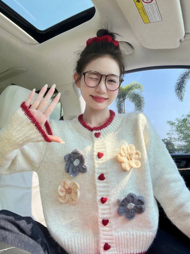 Handmade Crocheted Sweater, 2 Colors DDD