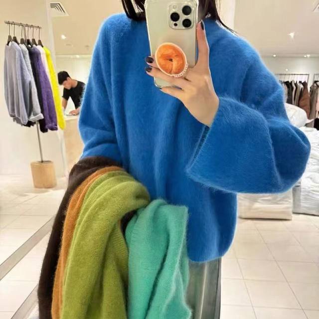 Fleece sweater with Korean label, 4 colors DDD