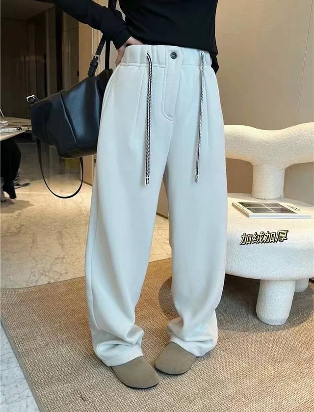 Sweatpants/Casual Pants, Fleece-lined and Thickened, 4 Colors DDD