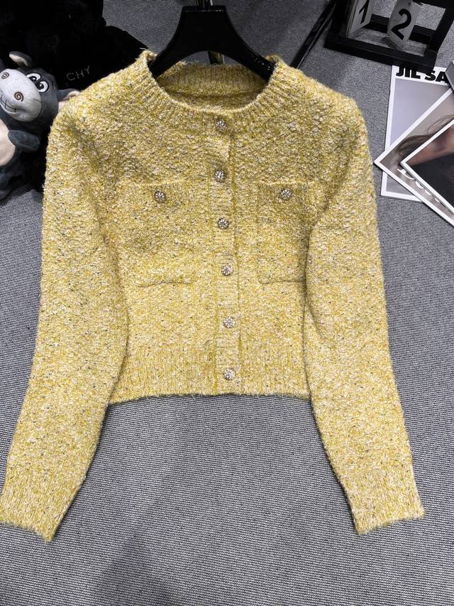 Chane* 2025 Autumn/Winter New Knit Cardigan, Custom Yarn, Super Beautiful Colors