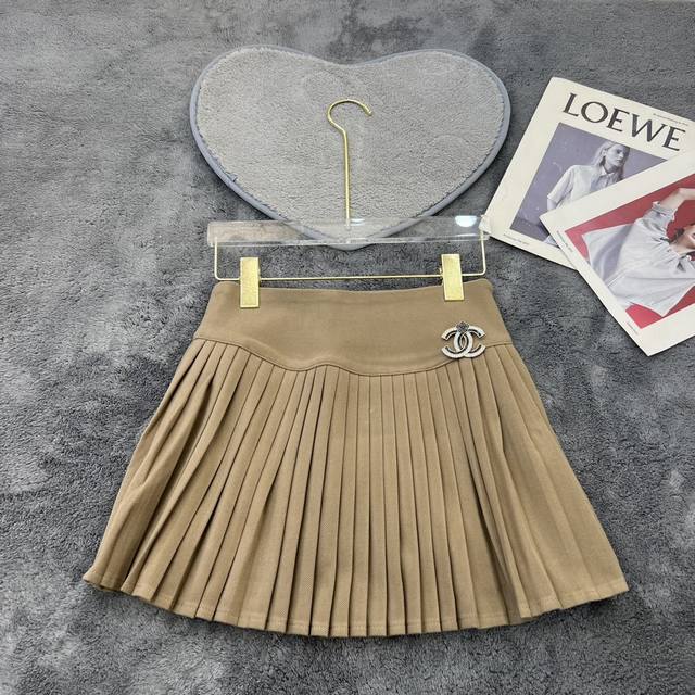 New A-line Versatile Wool Pleated Midi Skirt Smlp DDD