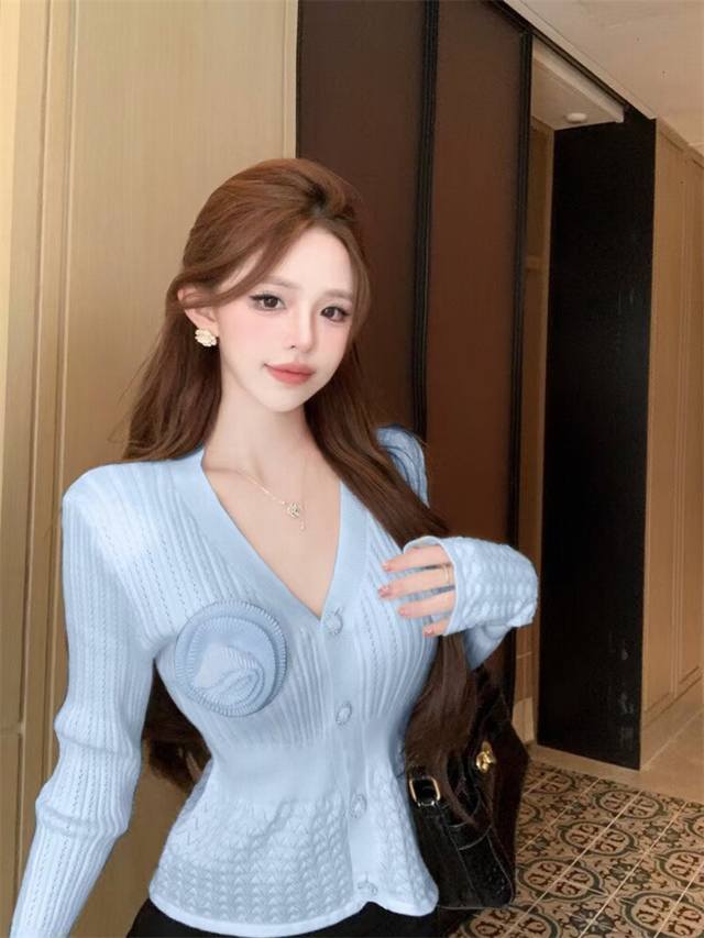 Chanel-style floral cardigan sweater Smlp DDD