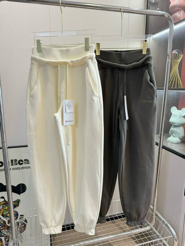 Product Name: Lulu Plush Fleece Double-Layer High-Waisted Jogger Fleece Sweatpa