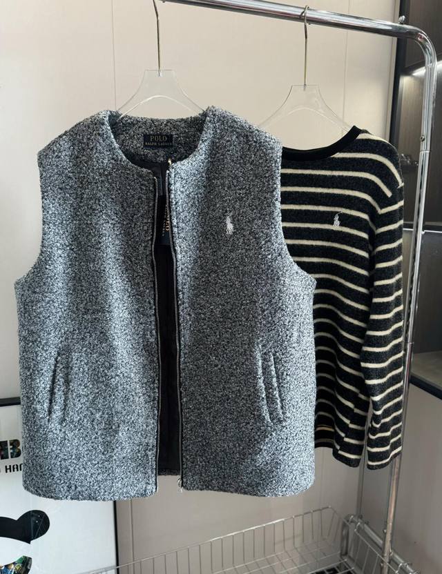 Long-sleeved Vest Product Name: Ralph Laur*N Ralph Horse Embroidery Relaxed Sty